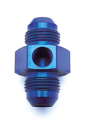 Russell Performance -6 AN Fuel Union Pressure Adapter (Blue)