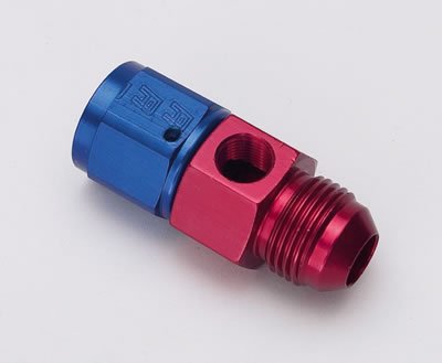 Russell Performance -8 AN Fuel Pressure Take off (Red/Blue)