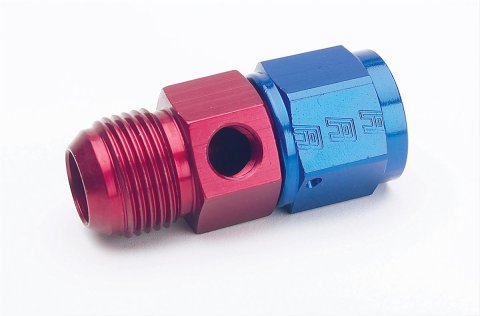Russell Performance -10 AN Fuel Pressure Take off (Red/Blue)