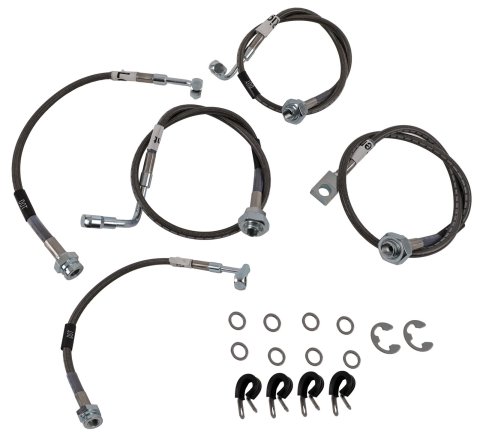 Russell Performance 99-06 GM Silverado/Sierra 1500 2WD with 6in-7in lift Brake Line Kit