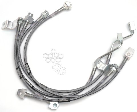 Russell Performance 99-06 Ford Excursion 4WD with 4in-5.5in lift Brake Line Kit
