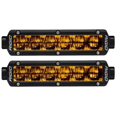 Rigid Industries 6in SR-Series Pro Dot / SAE Fog Lights (Pair) - Selective Yellow