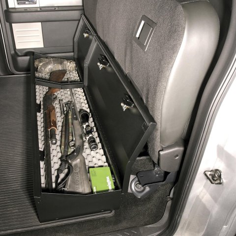 Tuffy Ford F150 Supercrew Underseat Lockbox Full Length W/ Keyed Lock