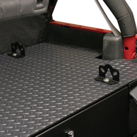 Tuffy 4Ftx3Ft Black Diamond Plate Vinyl Mat