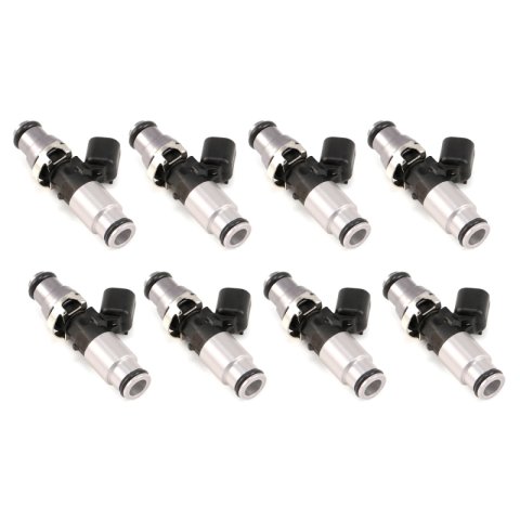 Injector Dynamics 1750-XDS - 60mm Length - 14mm Grey Top - Silver Bottom Adapt (Set of 8)