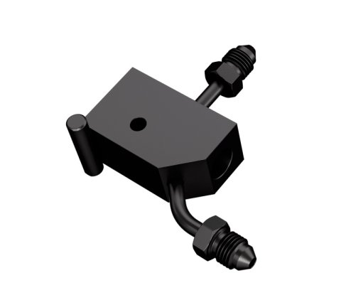 Goodridge 00-06 Harley-Davidson Softail Models Rear Brake Switch Holder - Black