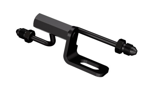 Goodridge 07-11 Harley-Davidson Softail Models Rear Brake Switch Holder - Black