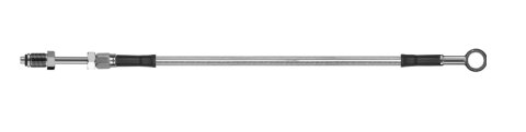 Goodridge 56in Universal Clutch Line w/SS Fittings & Clear Hose - Straight Banjo 7/16 UNF