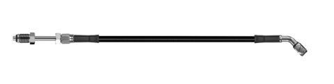 Goodridge 66in Universal Clutch Line w/SS Fittings & Blk Hose - 45 Deg Banjo w/Straight 7/16 UNF