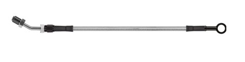 Goodridge 64in Universal Clutch Line w/Blk Zinc Fittings & Clear Hose - Straight Banjo w/AN3 Fitting