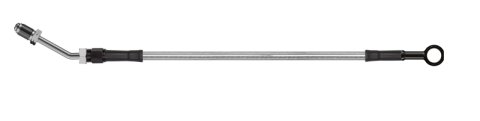 Goodridge 76in Universal Clutch Line w/Blk Zinc Fittings & Clear Hose - Straight Banjo w/M10 Fitting