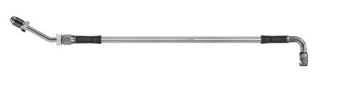 Goodridge 62in Universal Clutch Line w/SS Fittings & Clear Hose - 90Deg Banjo w/M10 Fitting