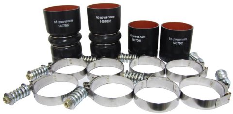 BD Diesel Intercooler Hose & Clamp Kit - 2008-2010 Ford 6.4L Powerstroke