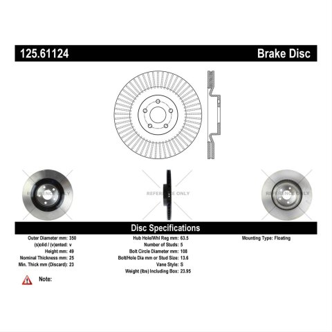 Centric 16 Focus RS Front Premium High-Carbon Rotor