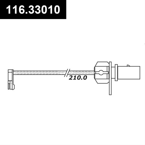 Centric Audi A8 Rear Brake Pad Sensor
