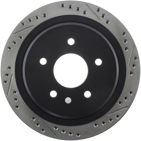 StopTech 97-10 Chevy Corvette Slotted & Drilled Rear Left Rotor