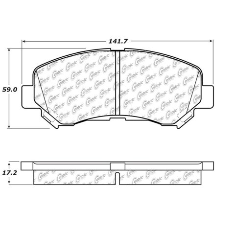 Centric C-TEK 08-15 Nissan Rogue Ceramic Front Brake Pads w/Shims