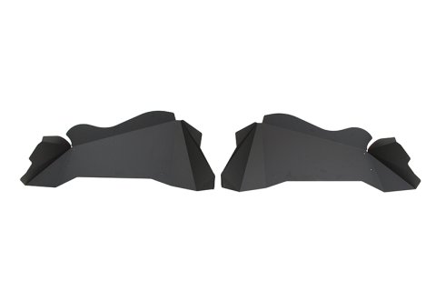 Fishbone Offroad 07-18 Jeep Wrangler JK Aluminum Rear Inner Fenders - Black Powdercoat
