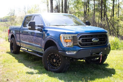 Fishbone Offroad 2021+ F150 Pelican Winch Plate Only (Fits FB22366) - Black Texture
