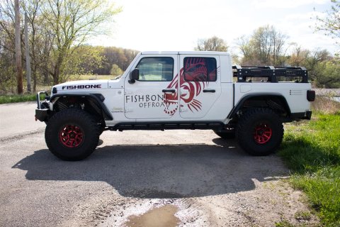 Fishbone Offroad 2018+ Jeep Wrangler JL/JLU/2020+ Gladiator JT Steel Front Fender Flares - Black