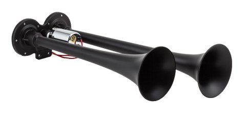 Kleinn Black Dual Horn/ 15In/12.25In - XCR2.0 Coated Zinc Alloy