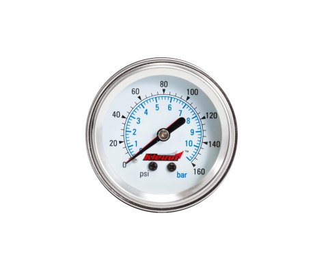 Kleinn Panel Mount/ Illuminated/ 160 PSI Single Needle Air Pressure Gauge