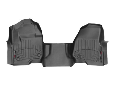 WeatherTech 17+ Ford F-250/F-350/F-450 Front FloorLiner - Black (w/ 1st Row Bench Seats)
