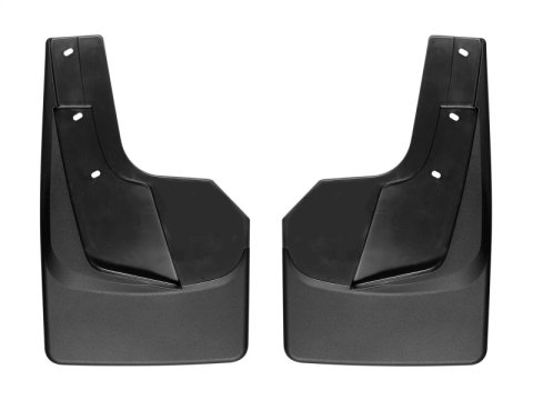 WeatherTech 19+ Dodge Ram w/o Factory Flares Rear No Drill Mudflaps - Black