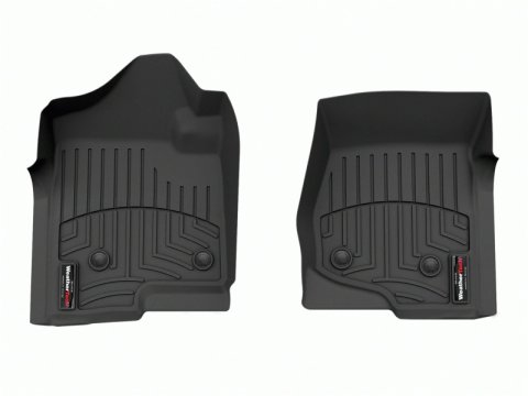 WeatherTech 08-14 Chevrolet Silverado 2500/3500 Crew/Extended Cab Vinyl Front FloorLiner - Black
