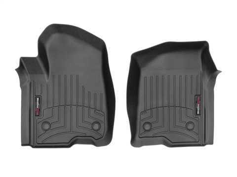 WeatherTech 2019+ Chevrolet Silverado 1500 Crew Cab Front FloorLiner - Black