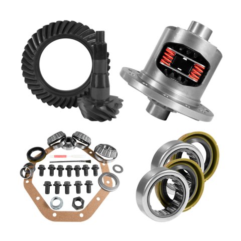 Yukon Gear ZF 9.25in CHY 3.21 Rear Ring & Pinion Install Kit Positraction Axle Bearings and Seals