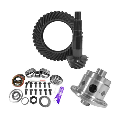 Yukon Gear 11.25in Dana 80 Thin 3.73 Rear Ring & Pinion Install Kit 35 Spline Positraction 4.375in