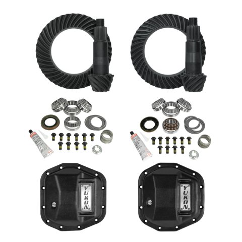 Yukon Gear 18-23 Jeep JL & JT M220 Rear/M210 Front Stage 2 Gear Kit Package 5.38 RATIO w/ F&R Covers