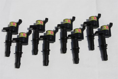 Granatelli 99-14 Ford 4.6L/5.4L 4V OEM Coil Packs - Black (Set of 8)