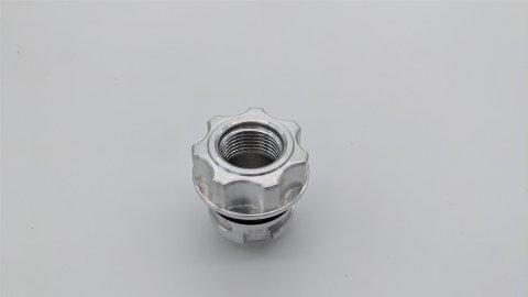 Granatelli GM LS/LT / Ford Coyote -10AN ORB Female Threaded Insert Vented Oil Fill Cap - Black