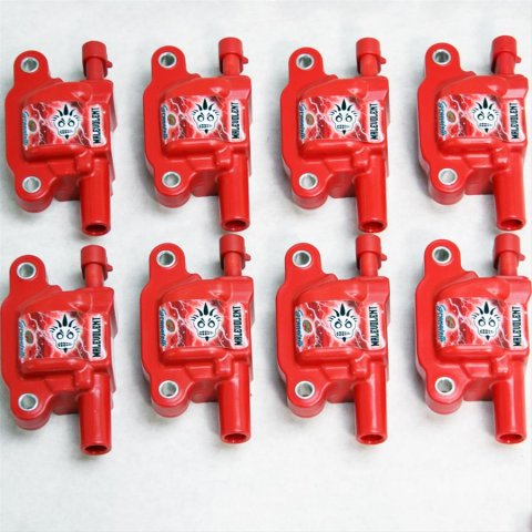 Granatelli 05-17 GM LS LS1/LS2/LS3/LS4/LS5/LS6/LS7/LS9/LSA Malevolent Coil Packs - Red (Set of 8)
