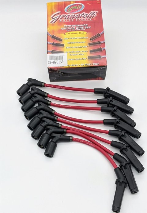 Granatelli 20-23 GM LT2 6.2L Straight Boot Hi-Perf Coil-Near-Plug Ignition Wire Connector Kit - Red