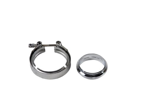 Granatelli 4.0in Aluminum Mating Male to Female Flanges w/V-Band Clamp/O-Ring Seal