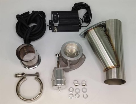 Granatelli 3.0in Stainless Steel Vacuum Controlled Electronic Dual Exhaust Cutout