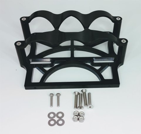 Granatelli 6 Volt OPTIMA Billet Battery Tray - Anodized Black