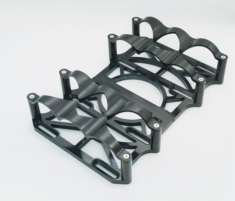 Granatelli 12 Volt OPTIMA Billet Battery Tray - Anodized Black