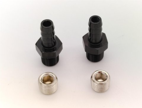Granatelli 50mm 14PSI Piston Actuated Wastegate - Black Anodized