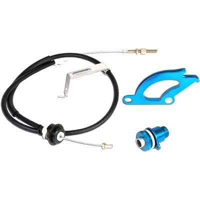 Granatelli 79-04 Ford Mustang Clutch Quadrant Kit w/Billet Quad (Adj Cable/Firewall Adj)