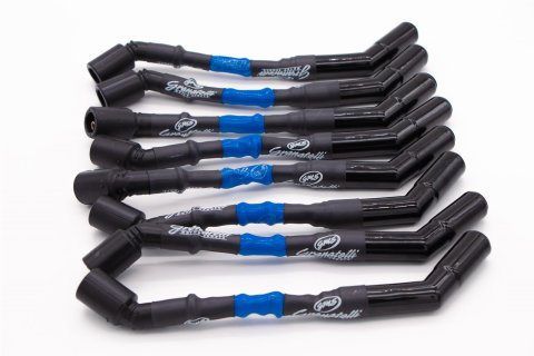 Granatelli 99-22 GM Truck/SUV V-8 (Excl 8.1L) Hi-Perf 9in Wire Conn Kit w/Blue Sleeve/Ceramic Boots