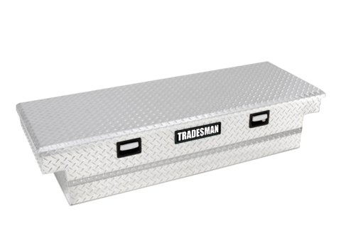 Tradesman Aluminum Single Lid Cross Bed Truck Tool Box (63in.) - Brite