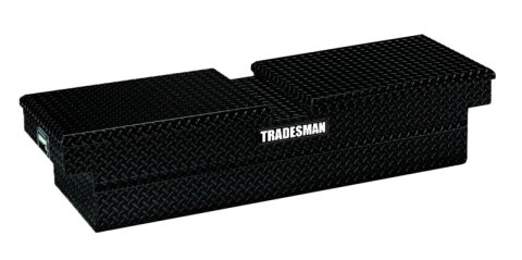 Tradesman Aluminum Gull Wing Cross Bed Truck Tool Box (70in.) - Black