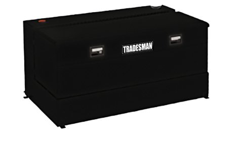Tradesman Steel L-Shape Liquid Storage Tank Combo (48in. / 80 Gallon Capacity) - Black