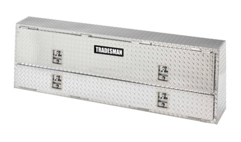 Tradesman Aluminum Professional Rail Top Mount L-Wing Box (72in.) - Brite