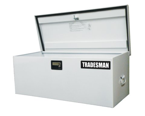Tradesman Steel Job Site Box/Chest (Light Duty/Large) (42.75in.) - White