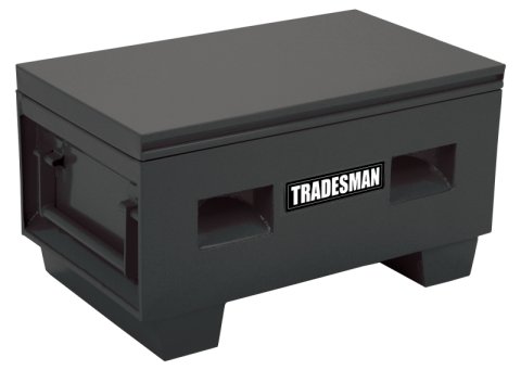 Tradesman Steel Job Site Box/Chest (Heavy Duty/Medium) (48in.) - Black